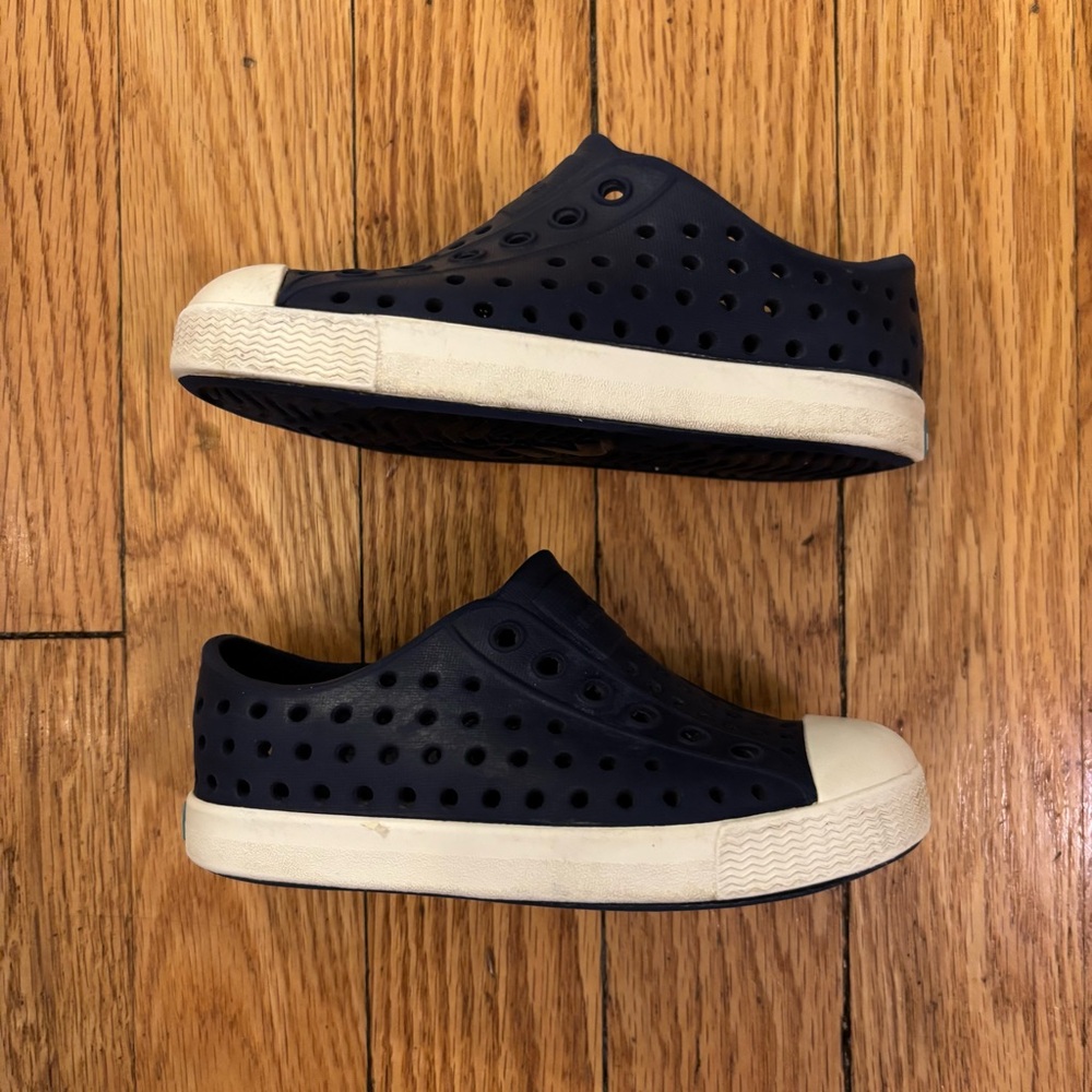 Native Navy Blue Slip-On Sneakers